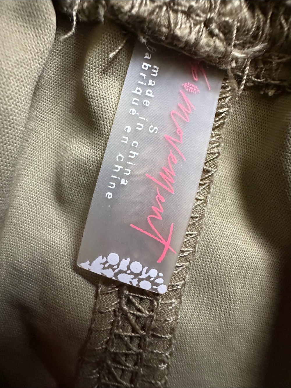 Free People Olive Green Athletic Shorts - Picture 4 of 4